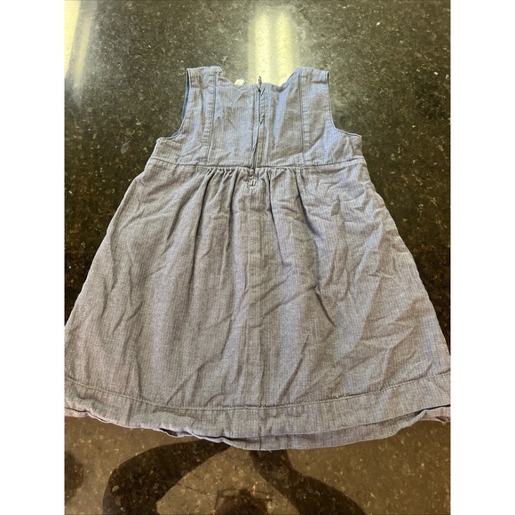 Matilda Jane Girls Denim Dress Sz 6 School Uniform You & Me Study Hall Dress VTG - Picture 4 of 6